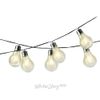 Kaemingk / Solar Pure Solar Light Bulb String 10 Warm White Twinkle Lights 4.5m Black PVC IP44