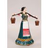 Vernissage of History / Small figurine of a Cossack girl with a yoke (hand-painted)