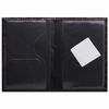 Etui passeport STAFF "Profit", crocodile éco-cuir, insert souple, "PASSPORT", marron