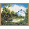 ВанГогВоМне / VanGogVoMne / Diamond mosaic "Lake on a background of mountains" 40x50 cm