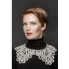 Снежинка / Snowflake / Collar lace round the neck with widened ends