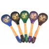 Хохлома Оптом / Wooden salad spoon "Zolotaya kudrina" 10 pieces