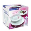 LUMINARC / Everyday table set, white glass, 18 pieces