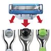 Replacement shaving cassettes 4 pcs. GILLETTE "Mach3 Turbo" for men