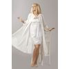 Снежинка / Snowflake / Peignoir "Sweet fantasies" loose fit with embroidery and lace