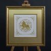 Panel hand embroidery "Lion"