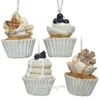 Kaemingk / Set di decorazioni natalizie Muffin di Natale 9 cm, 4 pz, ciondolo