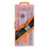 Set of plumbing, 37 items, SPARTA, 1/4" square, plastic case