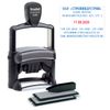TRODAT / Self-typesetting metal dater, 6 lines + date, dot division, imprint 68x47 mm, blue-red, 5485BANK, cash registers, 62163
