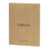 Clip FABULA "Brooklyn", genuine leather, contrast stitching, 86х126 mm, black