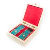 Souvenir "Shoulder straps" from zirconium in a box