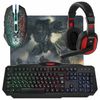 DEFENDER / Wired Gaming Target MKP-350 Set USB Keyboard Mouse 5 Buttons + 1 Wheel Button Headset Mat