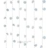 Kaemingk / Garland - curtain on the Snowflakes window 1.2 * 1 m, 64 cold white LED lamps, transparent PVC, IP20