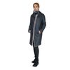 Reversible zipped sheepskin coat