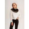 Оренбургский Пуховый Платок / Downy tippet, color black