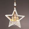 Kaemingk / Decorative lamp Star Apeldoorn Story - Forest house 14 cm, battery operated
