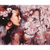 Опт-картина / Pintura por números 40x50 Niña y león