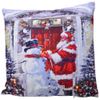 Kaemingk / Christmas glowing pillow Santa and Snowman 45 * 45 cm battery operated