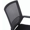 Armchair BRABIX "Daily MG-317", with armrests, chrome, black
