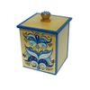 Беломорские узоры / The little box "blue Rakulskaya painting" square 13 cm