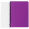BRAUBERG / Notebook A4, 80 sheets, "Metropolis", plastic spiral, cage, plastic cover, PURPLE / 6 pcs.