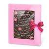 Chocolate greeting card "because I know you"