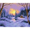 Опт-картина / Kreuzstich verschneiter Winter