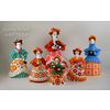 Dymkovo toy - FUNNY MUCH, VILLAGE, NURSERY, SWATER, NANNY WITH CHILDREN