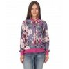 Women's sweatshirt with a zipper pink and purple