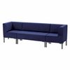 Upholstered corner armchair "Host" M-43, 620x620x780 mm, without armrests, eco-leather, dark blue