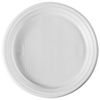 STIROLPLAST / Disposable flat plates, SET 100 pcs., D = 205 mm, ECONOMY, white, polystyrene (PS)