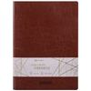 BRAUBERG / Notebook 60 l. checkered cover smooth leatherette, stitching, B5 (179x250mm), BROWN, VIVA / 2 pcs.