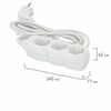 SONNEN / Power extension cord U-133G, 3 sockets, with grounding, 10 A, 3 m
