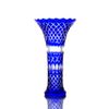 Гусевской Хрустальный завод / Vase en cristal pour fleurs "Peterhof" bleu moyen