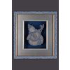 Снежинка / Snowflake / Panel 3D "Snowman with a bird"