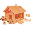 Пелси / Constructor "Hut three bears with dolls, furniture and painting", 139 elements