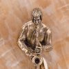 Золотая антилопа / Picture-panel "Violinist and Saxophonist" on natural onyx stone