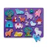 Crocodile Creek / Double-sided wooden puzzle "Unicorns", 16 el.