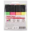 A set of highlighters FISMA 4 PCs., ASSORTED, line 1-5 mm