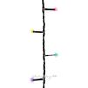 Kaemingk / Guirlande LED filament volumétrique 18 m 240 lampes LED RGB multicolores, PVC noir, IP44