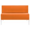 GARTLEX / Sofa soft double "Host" M-43, 1200x620x780 mm, without armrests, eco-leather, orange