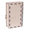 The box is wooden "Family Bank"