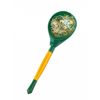 Золотая Хохлома / Half-bevel green spoon