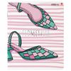 Альт / Notebook subject GIRLS ONLY 48 sheets, Soft Touch, foil, GEOMETRY, cage / 10 pcs.