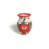 Vase "garden" clay painted