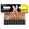DURACELL / Batteries Basic, AAA (LR03, 24A) alkaline little fingers, SET 12 pcs. in blister