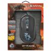 DEFENDER / Wired gaming mouse Sky Dragon GM-090L, USB, 5 buttons + 1 wheel-button, optical, black