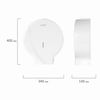 ЛАЙМА / Toilet paper dispenser PROFESSIONAL ORIGINAL (T1 System), LARGE, white, ABS plastic