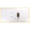 Folder-Registrar LEITZ, the mechanism 180°, coating plastic, 80 mm, yellow