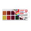 Watercolor PYTHAGORAS, 24 colors, honey, without a brush, plastic box